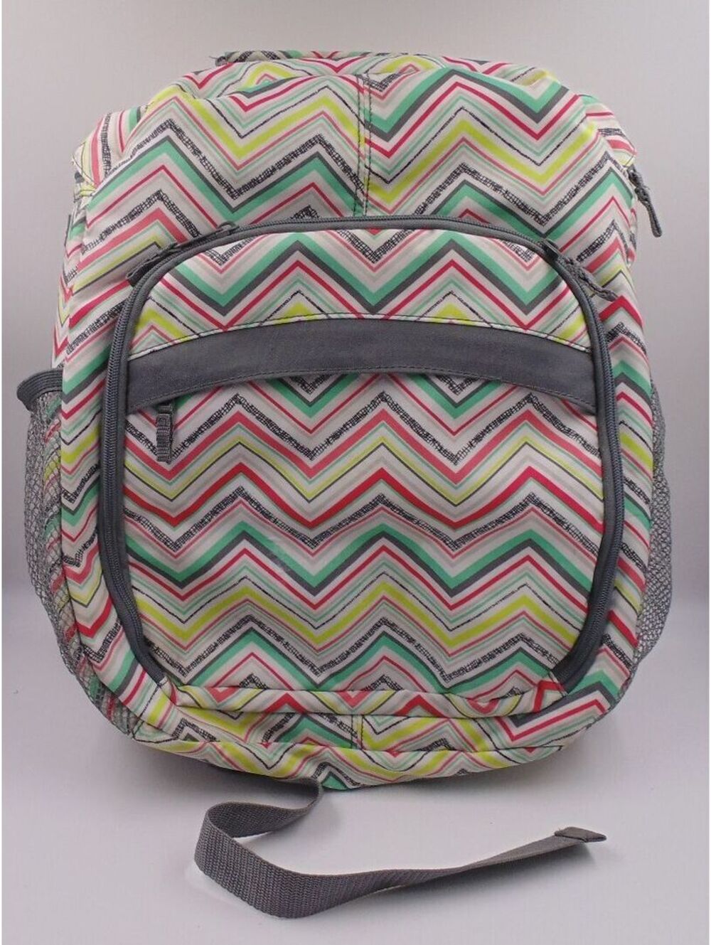 THIRTY-ONE PARTY PUNCH CHEVRON SLING BAG CAMERA / DIAPER BAG / BACKPACK 18x13x6